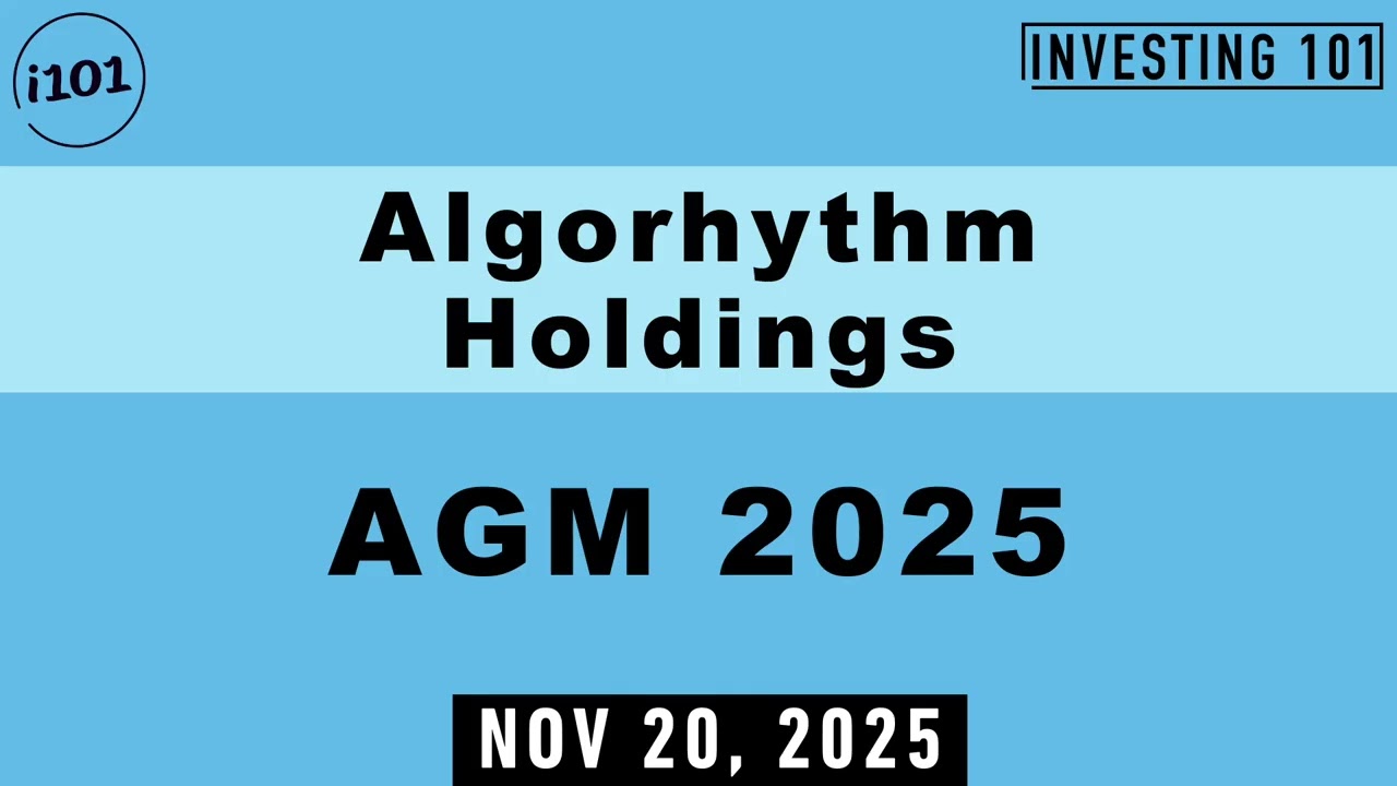 Algorhythm Holdings AGM 2025 | Nov 20, 2025