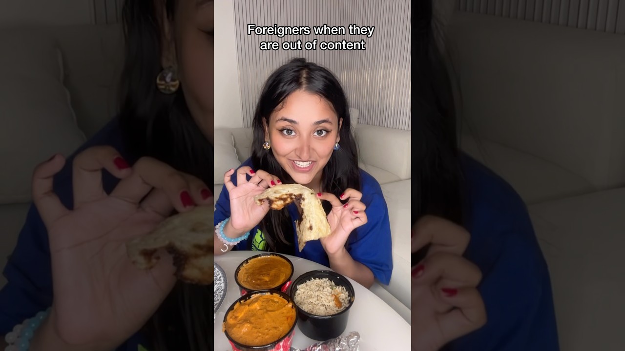 First time trying Indian food #minivlog #ytshorts #shorts