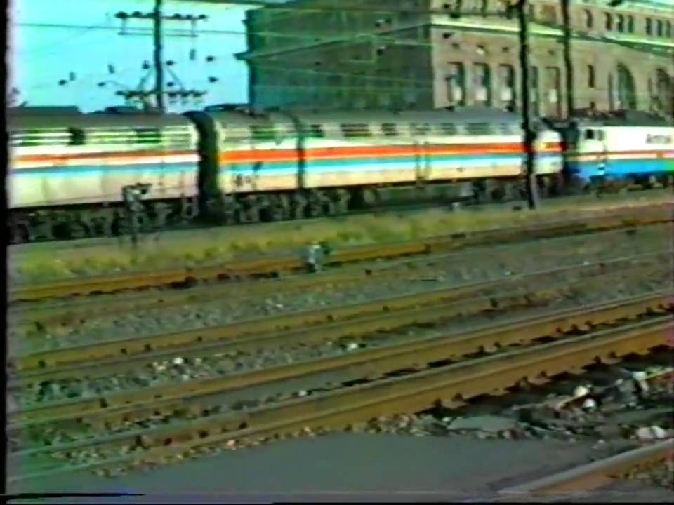 AMTRAK .. New Haven,Ct 1981. New Electric Locomotives