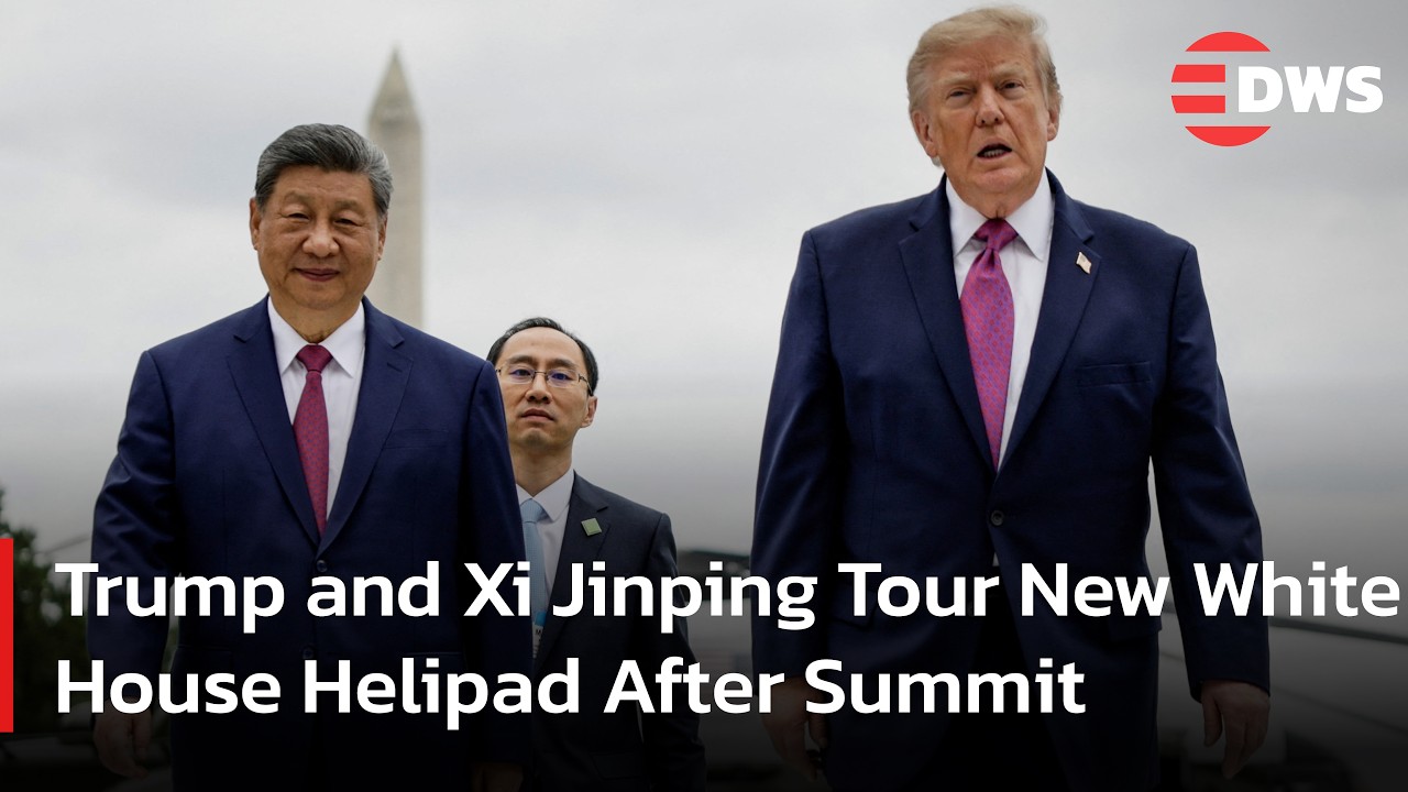 WATCH NOW: President Donald Trump and Xi Jinping Tour White House Helipad Beside Marine One | AC15