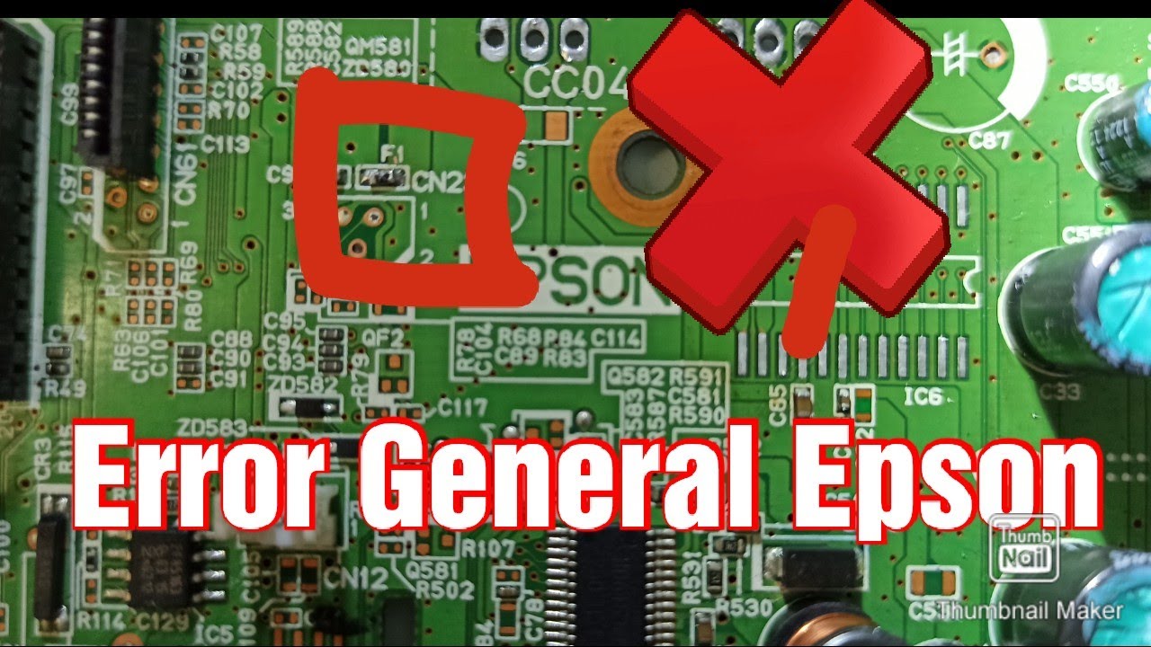 Error General Epson | Cambio fusible F1 Epson L210 | Error Impresora Epson