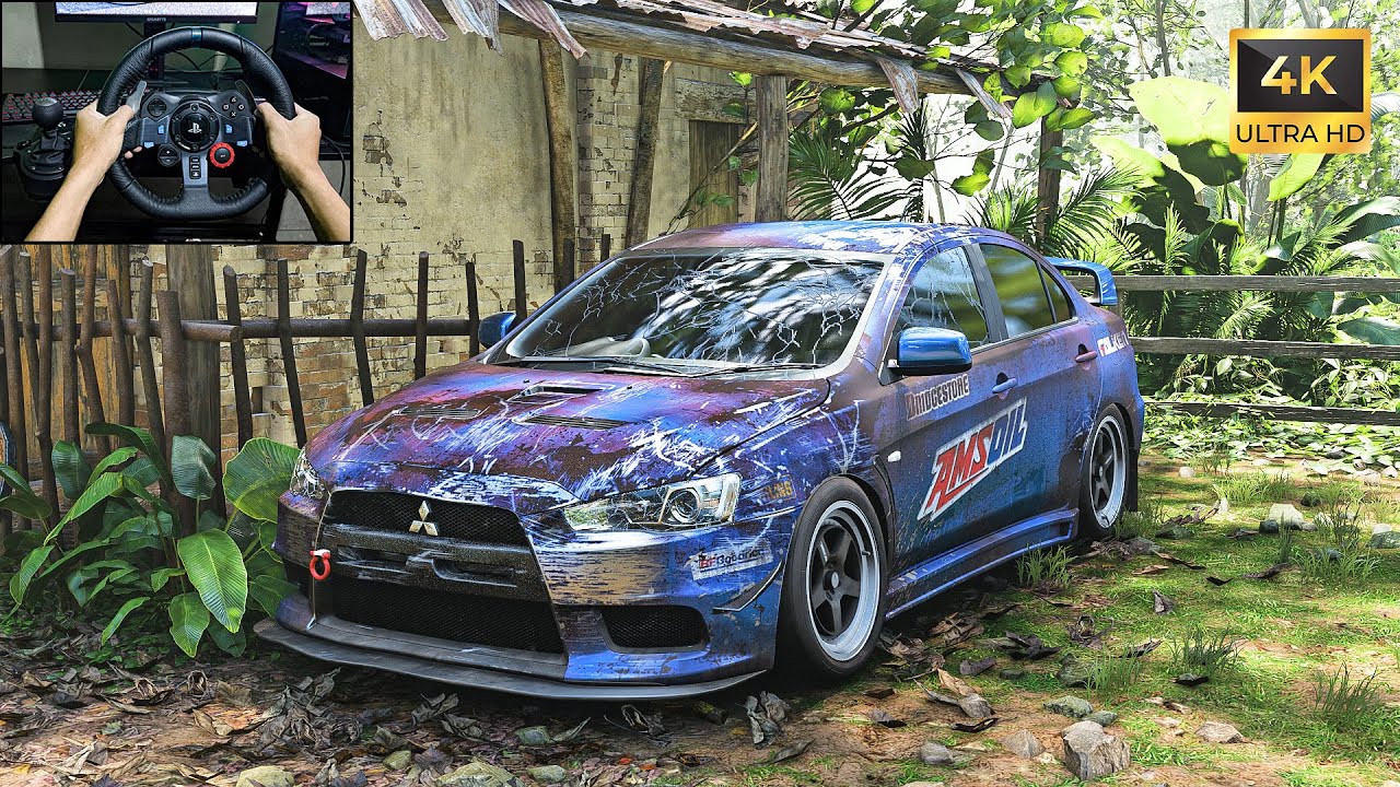 Rebuilding Mitsubishi Lancer EVO X 2008 - Forza Horizon 5 Logitech G29 Stering Wheel Gameplay