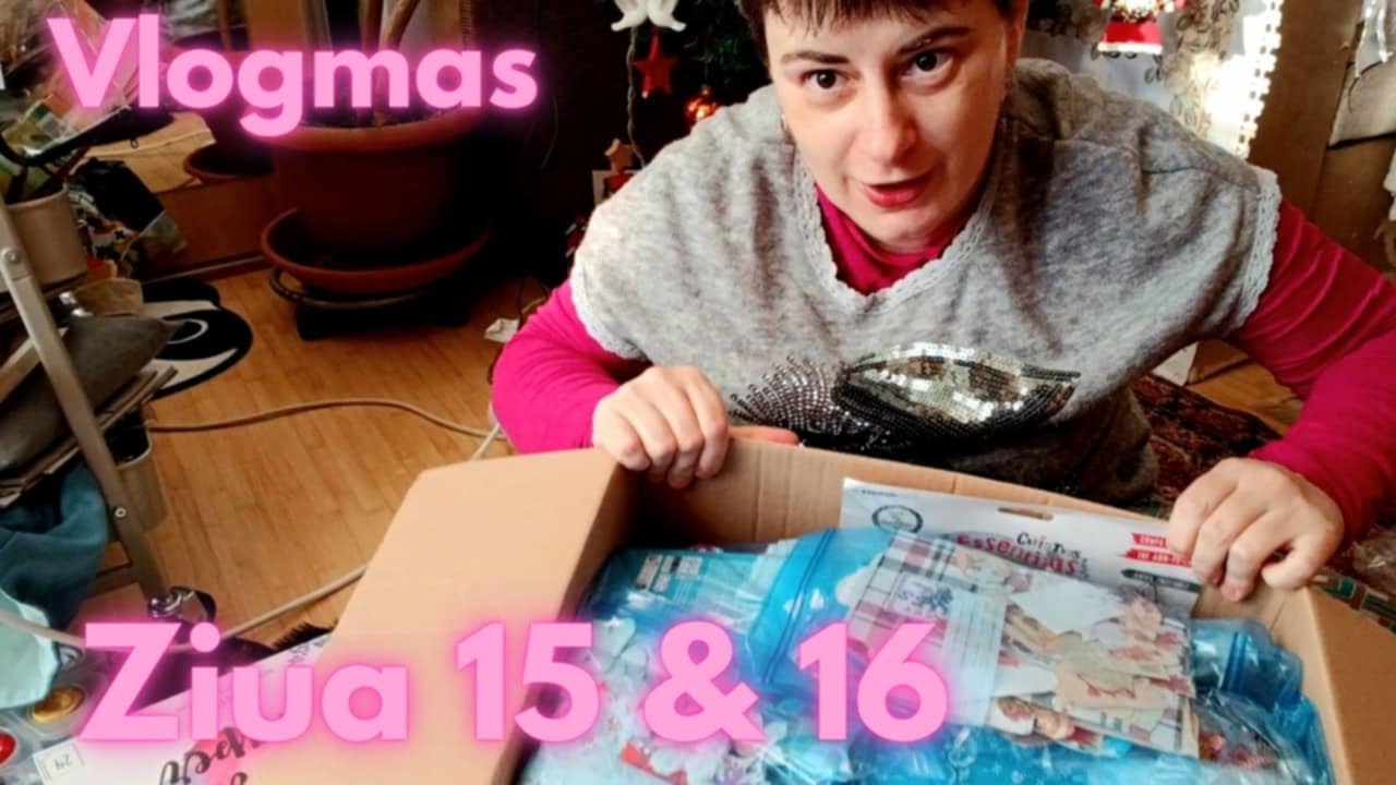 Vlogmas ziua 15 & 16 | Unboxing cadou Vintage French inspirations | Ghirlanda plicuri de ceai