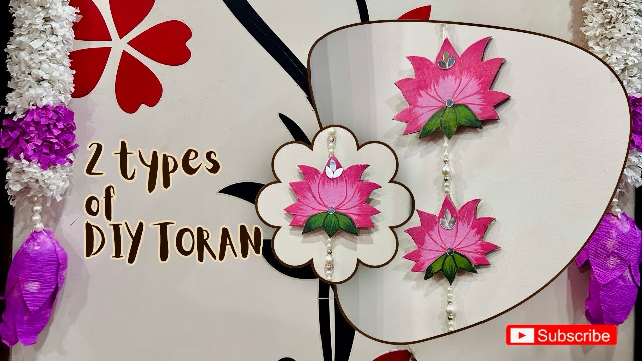 DIY Handmade Toran for Home Decoration | Easy Toran Making at Home