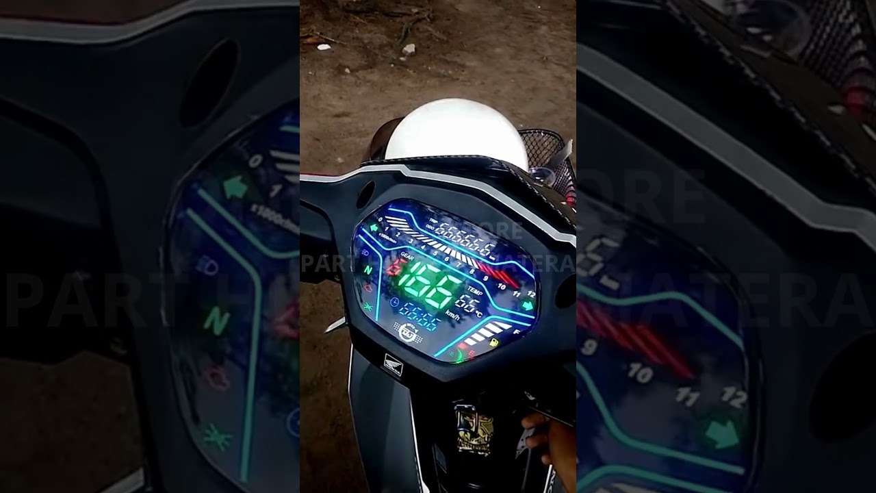 speedometer digital supra 100 lama dan supra fit lama #motormodifikasi #speedometerdigital