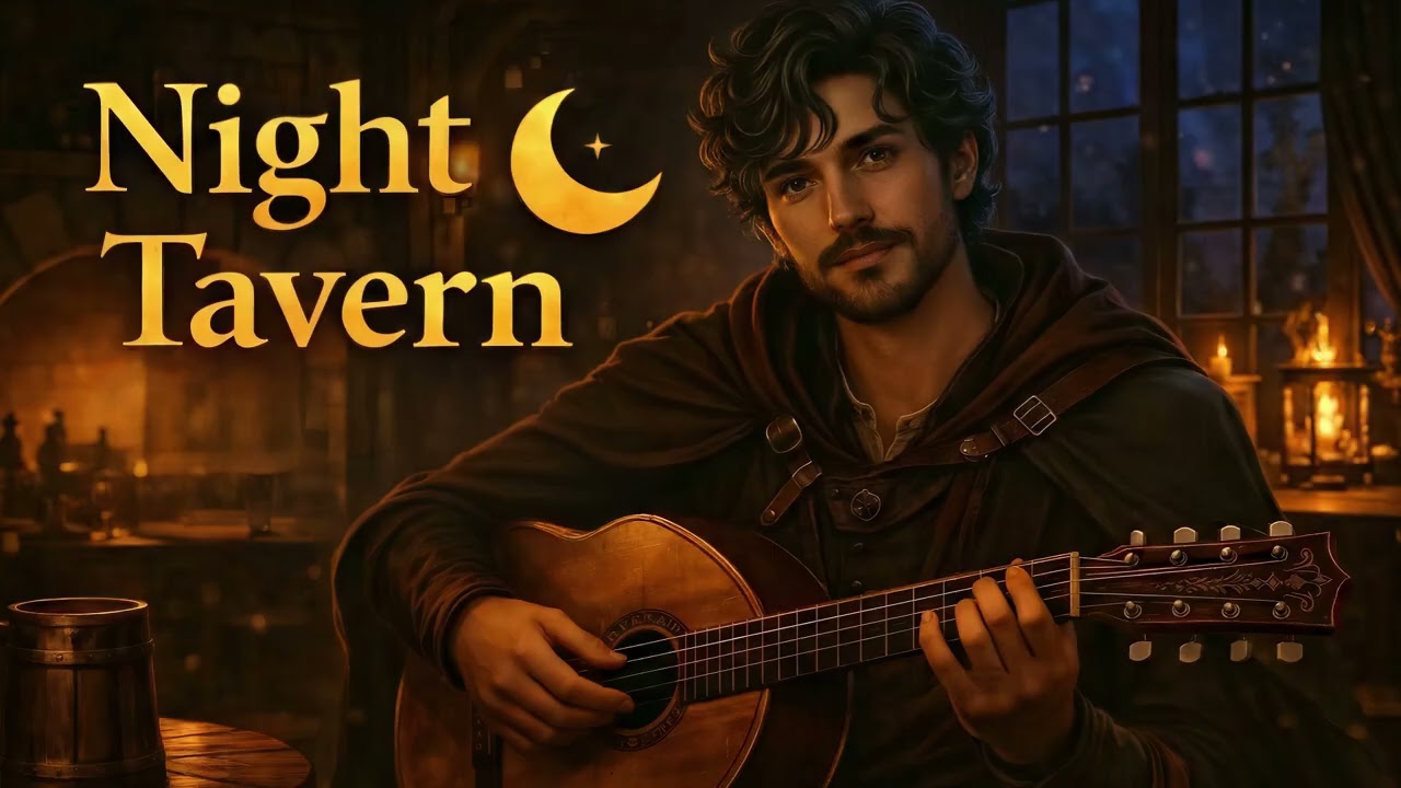 Night Tavern 🌙 Medieval Fantasy Music | Bob the Bard | RPG Ambience