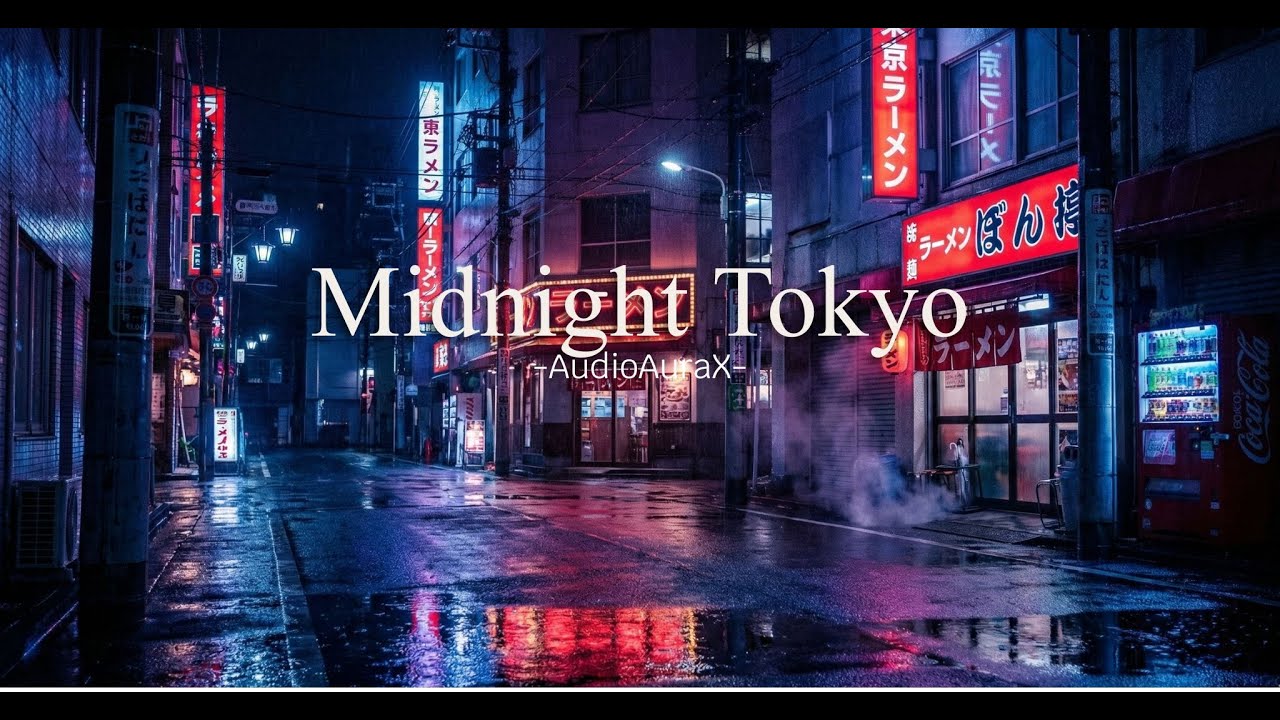 AudioAuraX — Midnight Tokyo 🌃 Japanese R&B Lo-Fi with Heavy Groove
