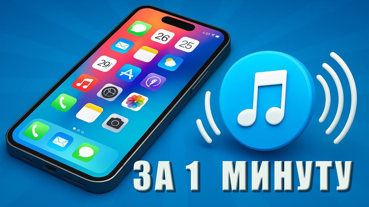 Как установить РИНГТОН на iPHONE - за 30 секунд!