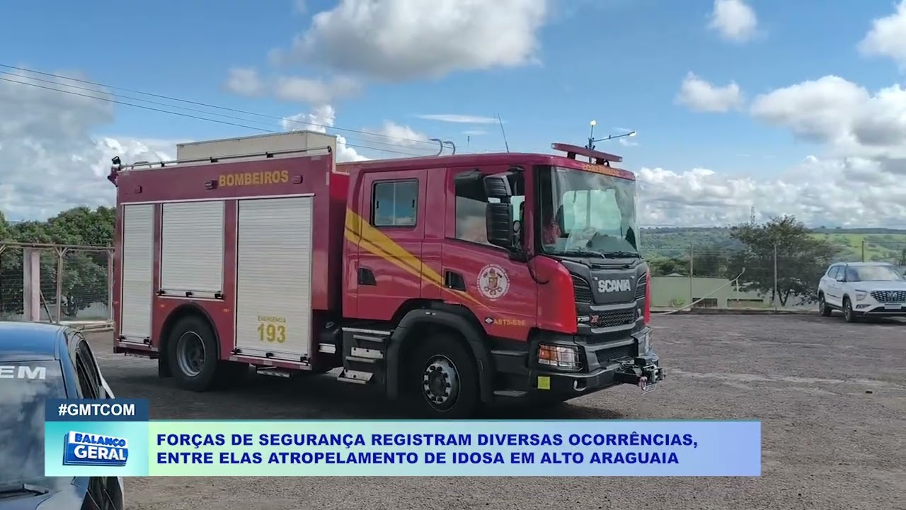 FORÇAS DE SEGURANÇA REGISTRAM DIVERSAS OCORRÊNCIAS,  ENTRE ELAS ATROPELAMENTO DE IDOSA EM ALTO AR
