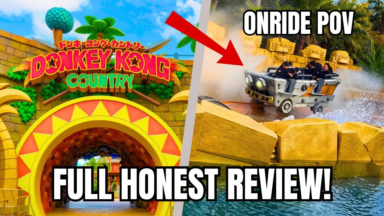 RIDING the DONKEY KONG Rollercoaster at Universal Studios Japan!