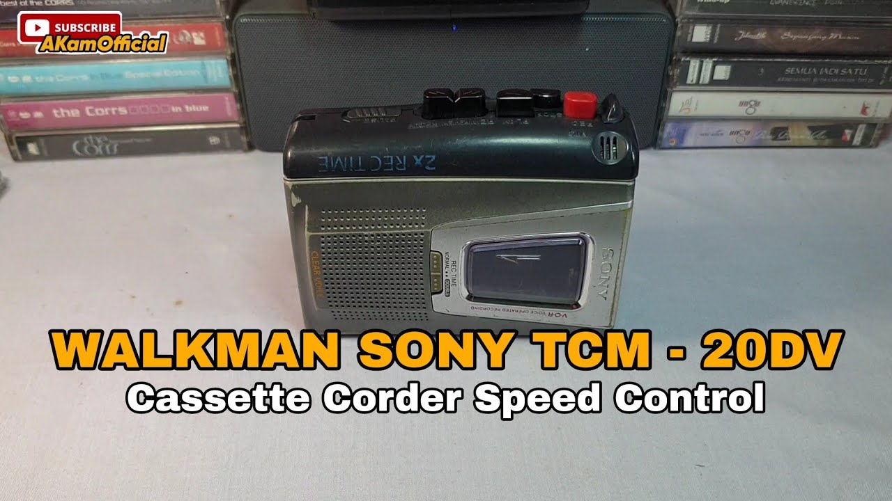 Review Walkman Sony TCM - 20DV Cassette Corder Speed Control