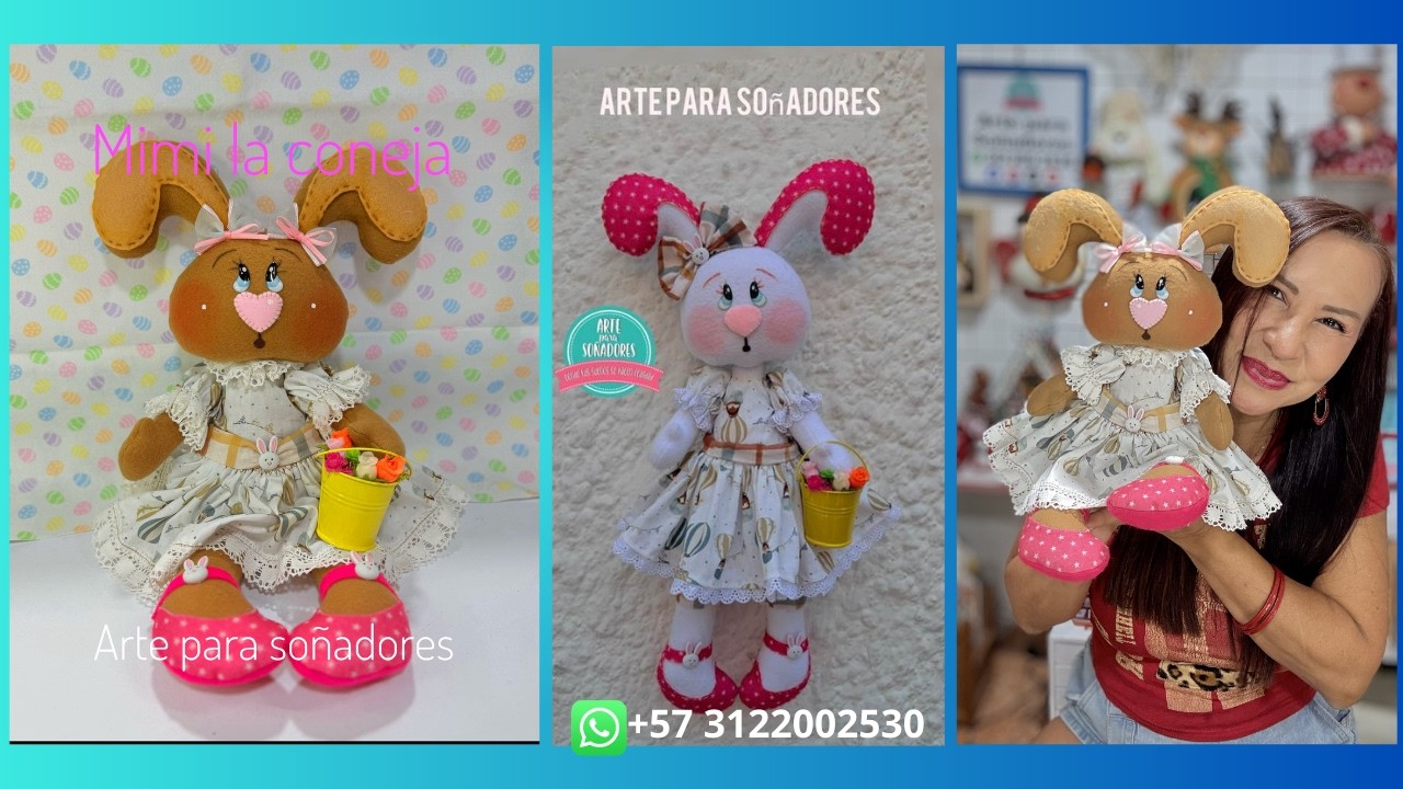 COMO HACER UNA CONEJA EN TELA Arte para soñadores