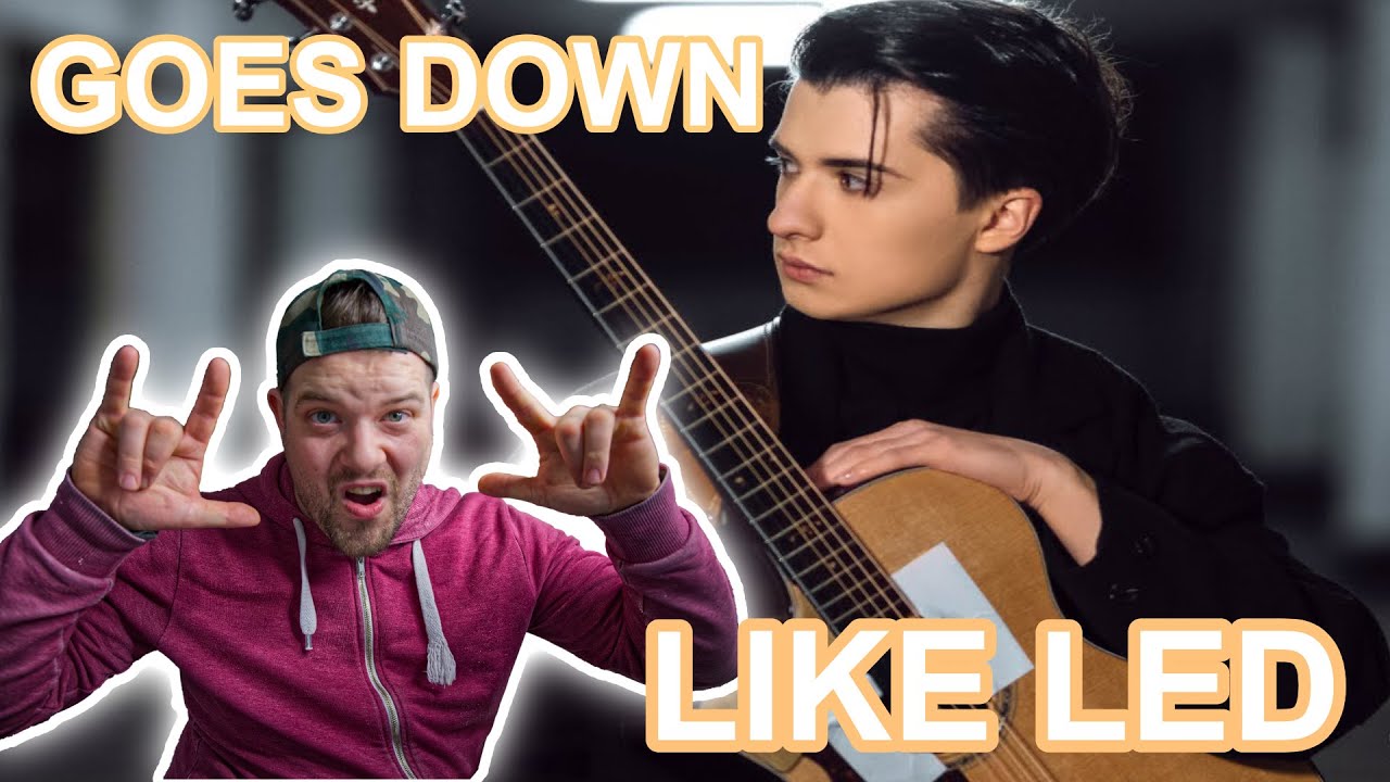 Marcin - Kashmir on One Guitar REACTION | DAVE KAY REACTS