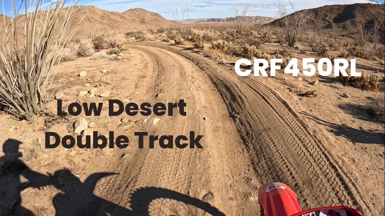 Crf450rl - Low Desert Double Track, Need To Watch Out For Cactus On Inside Turns, #dualsport