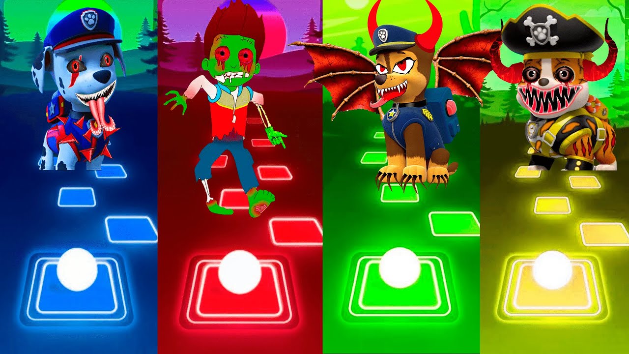 PAW PATROL Horror - MARSHALL Monster vs RYDER Zombie vs CHASE Monster vs RUBBLE Monster