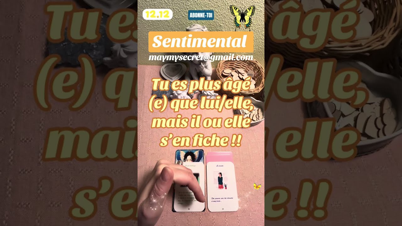 Tu es plus âgé(e) que lui/elle, mais il/elle s’en fiche !!🌟❤️