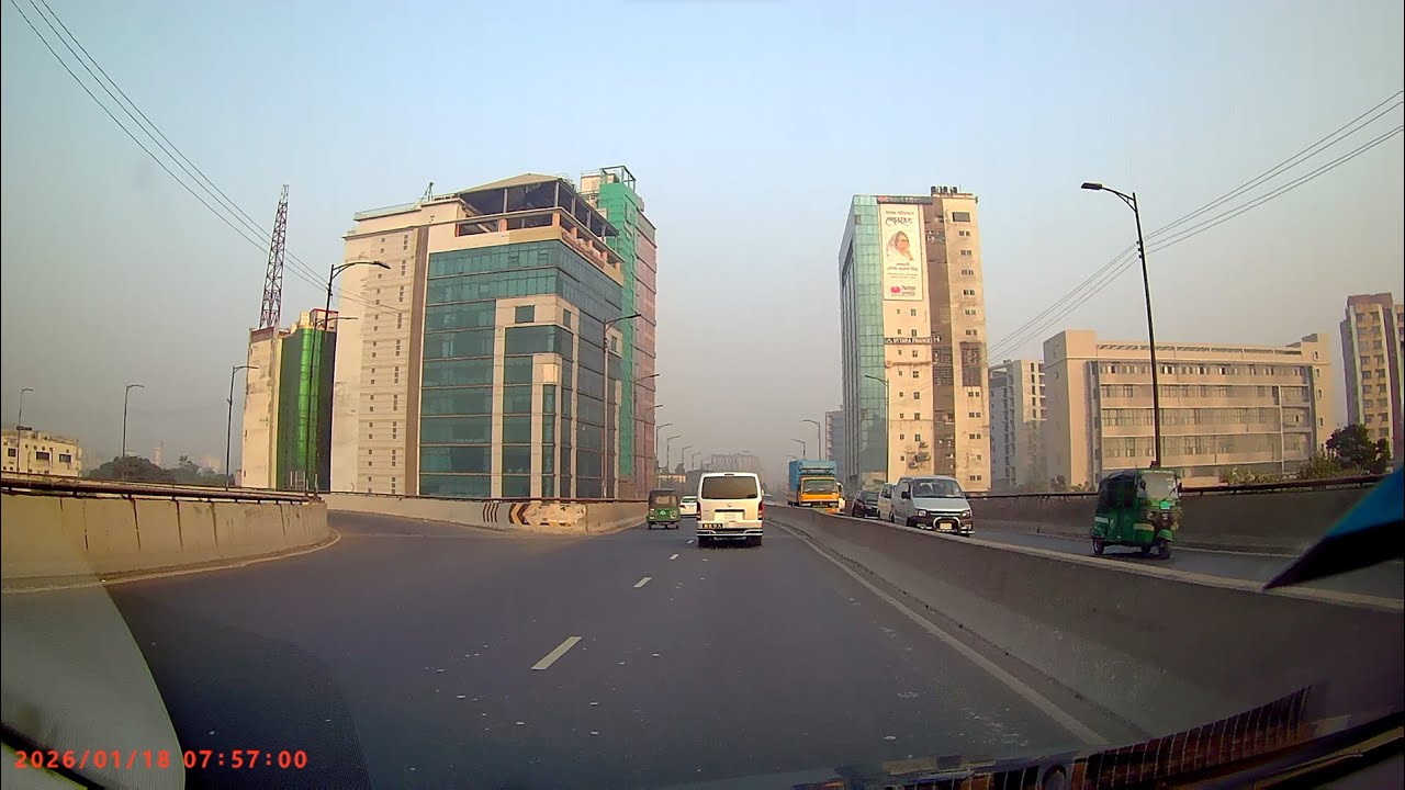 Early Morning Winter Drive in My Prius: Jurain To Nikunja 2 | Jan 18, 2026