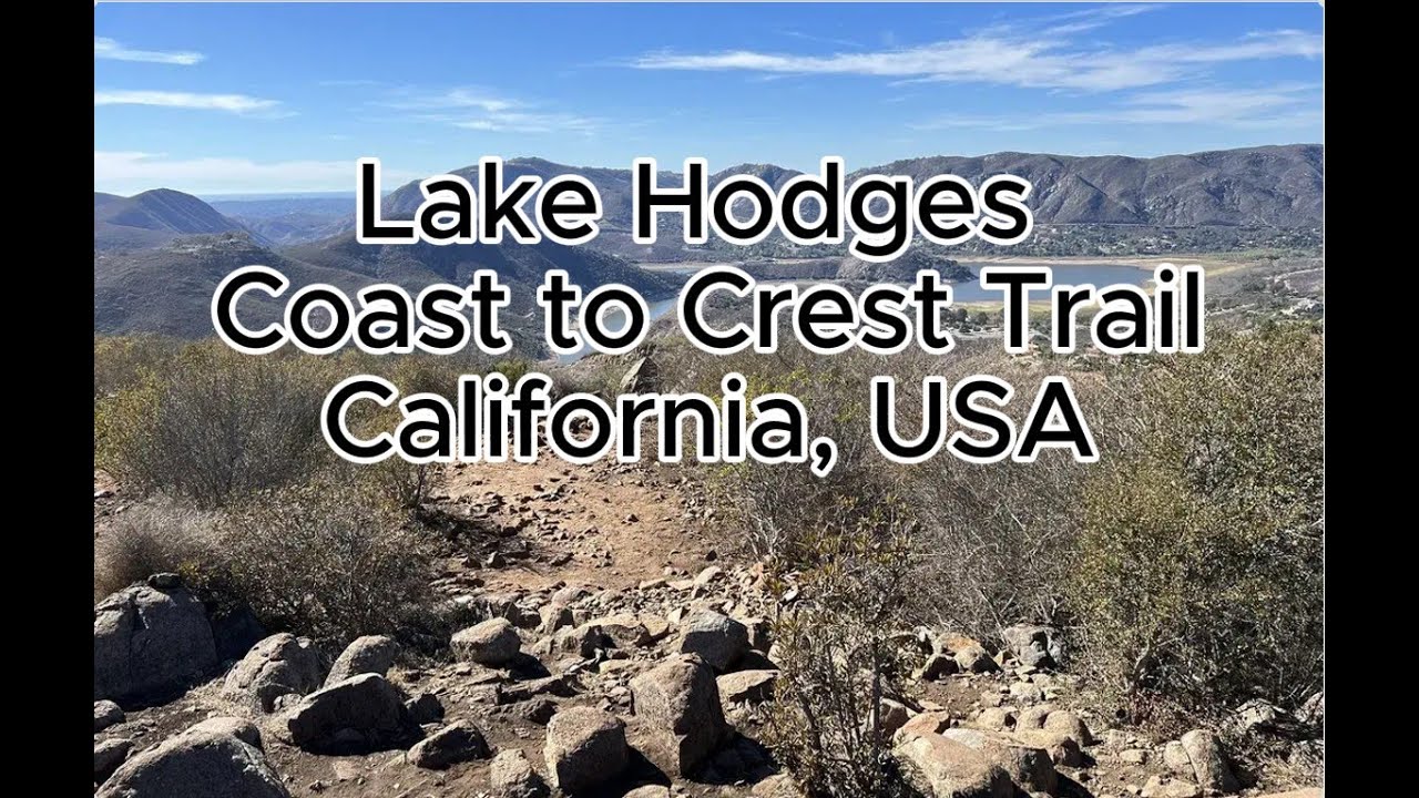 Solo 4K Hike at Lake Hodges | Peaceful Morning Walk Along the Coast to Crest Trail
