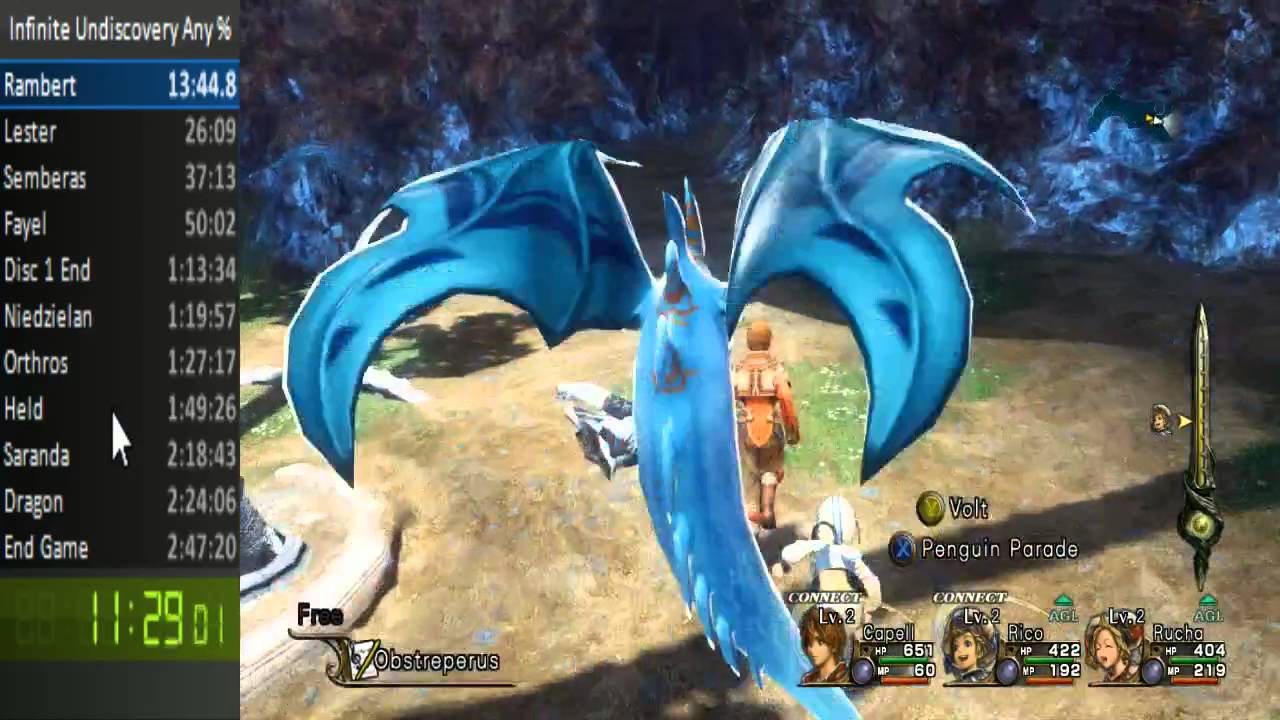 Infinite Undiscovery Any% Speed Run in 2:44:31 (World Record) by zefferss