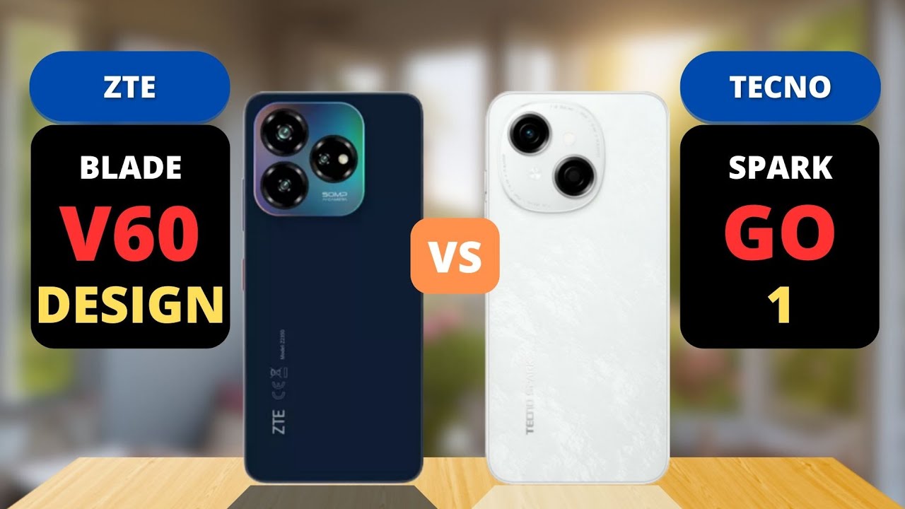 ZTE Blade V60 Design vs Tecno Spark GO 1 Comparison