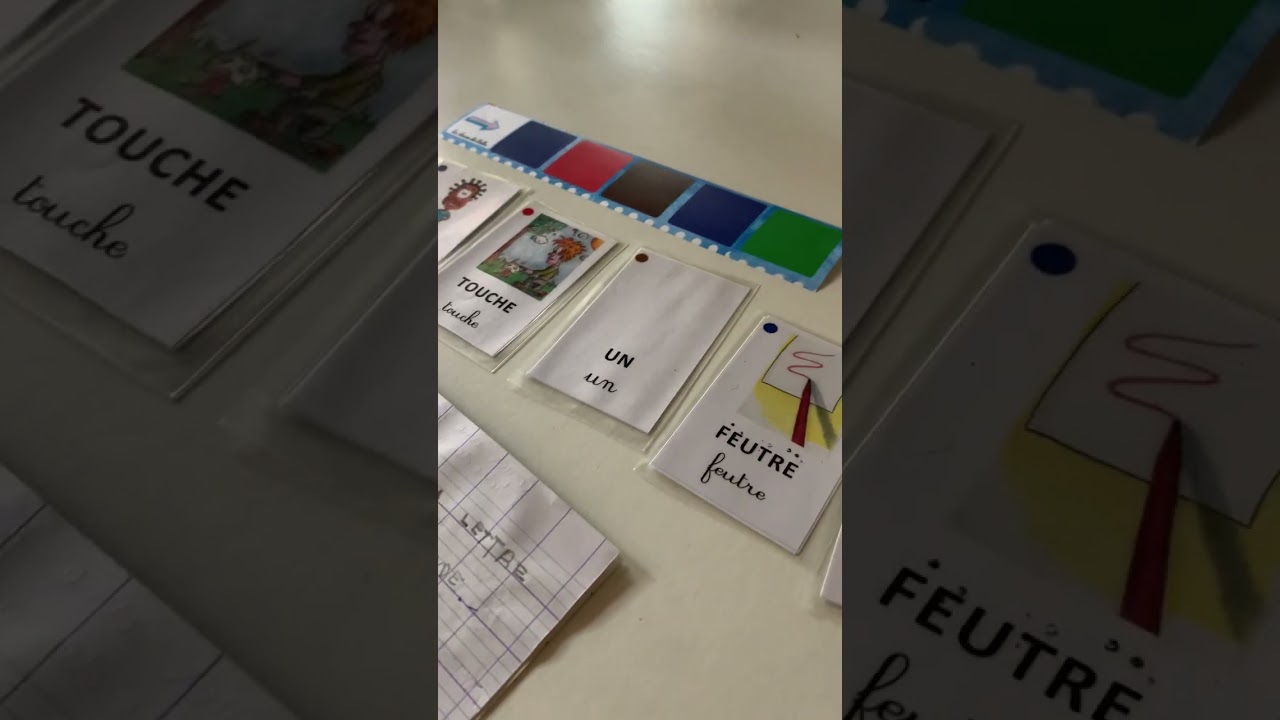 Fabrication d'une phrase à partir de la boîte à écrire @apprentilangue par une élève lectrice.