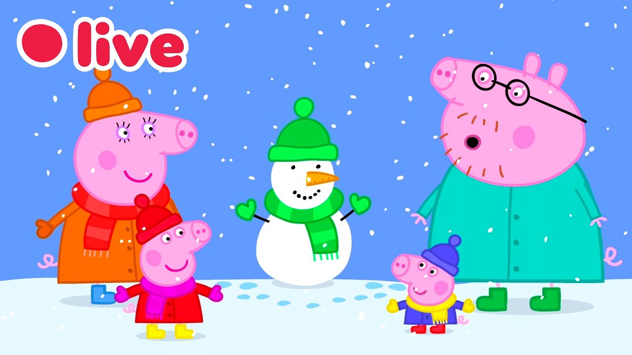 🔴 LIVE Peppa Pig 🎄 Weihnachtsfolgen! ❄️ Winterspaß | Peppa Pig Deutsch