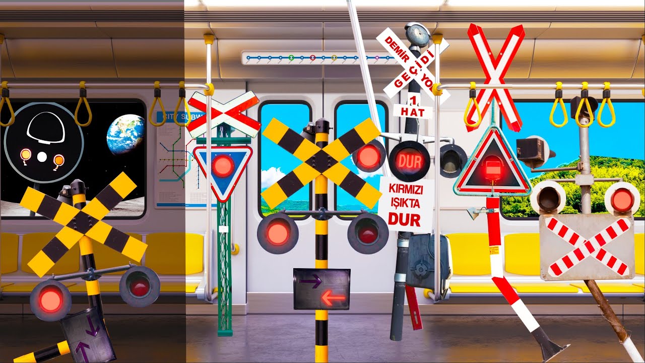 The Railroad Crossing Left Behind on the Last Train After Service Ends