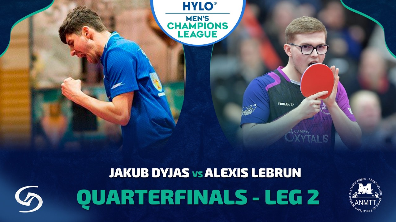 JAKUB DYJAS vs ALEXIS LEBRUN FULL MATCH HIGHLIGHTS | HYLO ETTU CHAMPIONS LEAGUE QUARTERFINALS