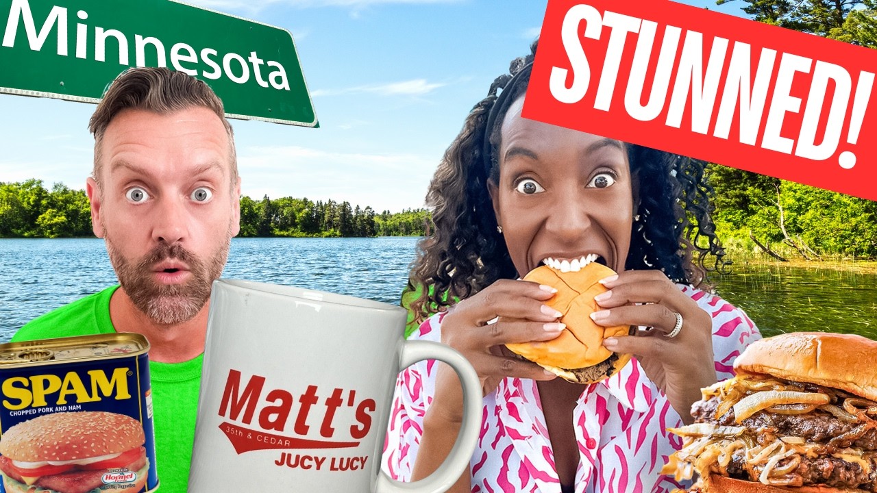 Двое британцев пробуют ULTIMATE Food Tour в Миннесоте: Hot Dish, Jucy Lucy и многое другое…