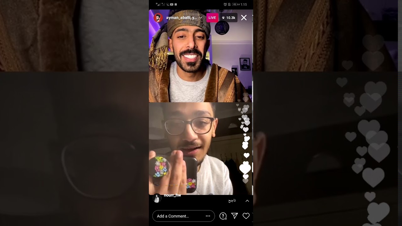 اقوى بث أيمن عبلي (جعاااان) 😂😂| مقلب لبنى وهبه مع ياسر لا يفوتك 😂😂😂