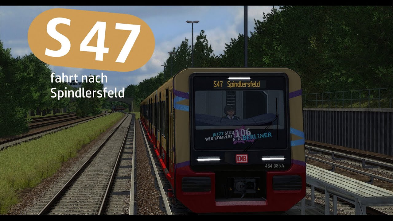 S- Bahn Berlin - S47 nach Spindlersfeld von Hermannstraße - BR484 Wir sind Komplett und der 483