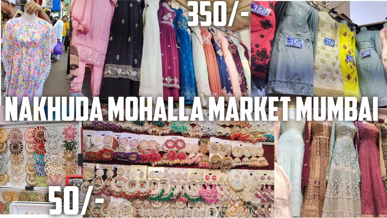 Nakhuda Mohalla Market Mumbai Ramzan Eid 2023 collection| Readymade dress 350/- Lakhnawi, naira cut