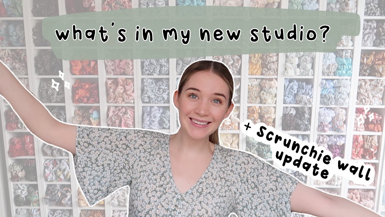 whats in my new studio?! SCRUNCHIE WALL,  2nd room studio tour + important announcements for MBTR