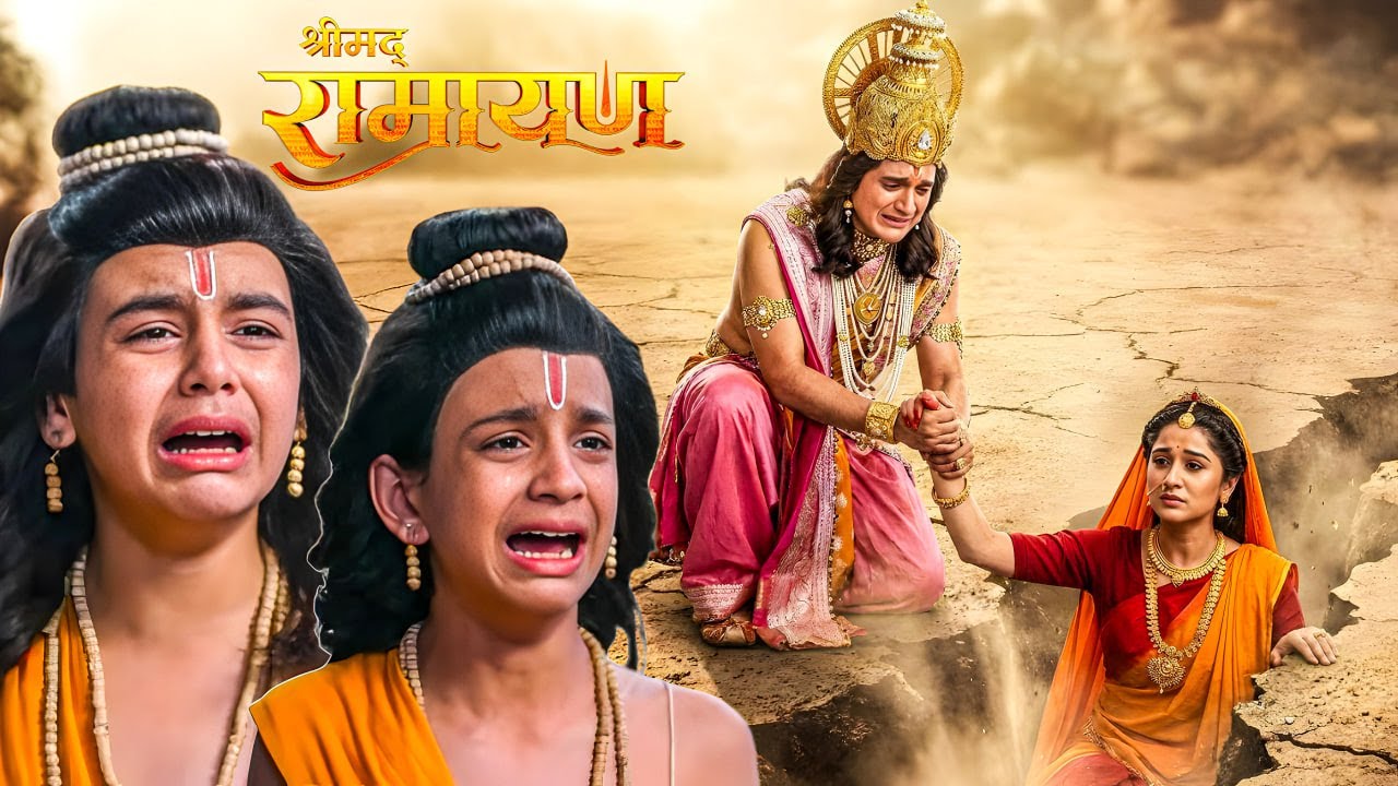 सीता को धरती में समाहित होते देख, फूट-फुट कर रोए लव-कुश ! || Shrimad Ramayan | Full Episode ||
