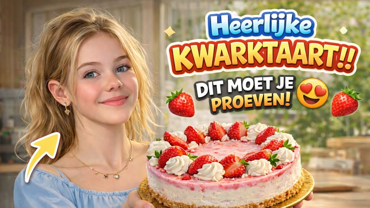 Maak met mij een kwark taart🍰