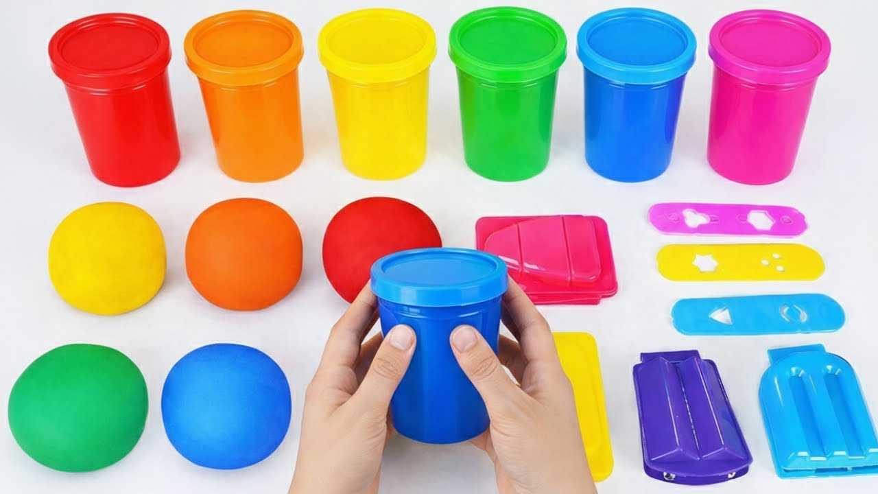 Learn Colors Through Clay Play 🎨 Toddler Learning