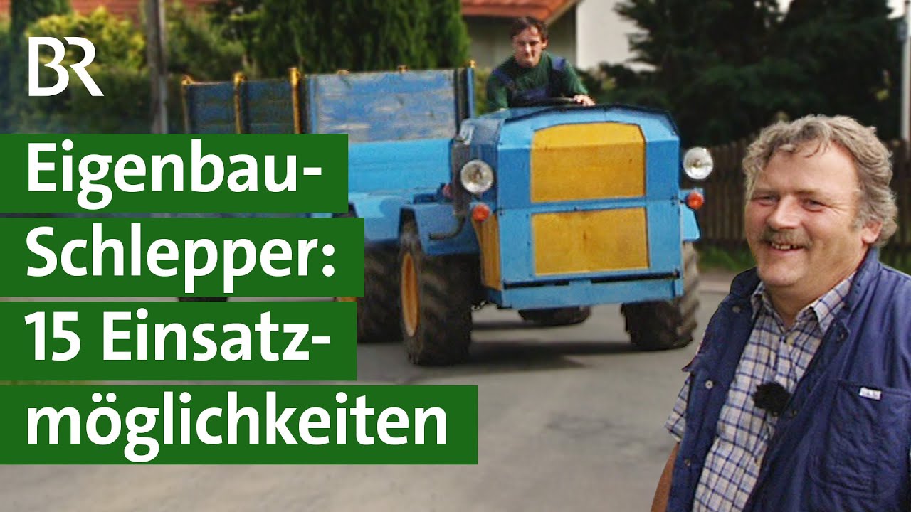 Bastler Traum: der Traktor kann sogar L&ouml;cher bohren, DDR Oldtimer Marke Eigenbau | Unser Land | BR