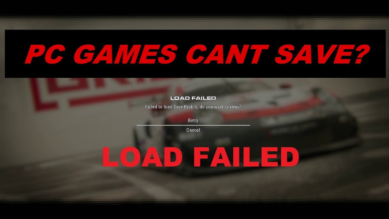 HOW TO FIX PC GAMES CAN'T SAVE OR LOAD FAILED ERROR ? GRID (Windows 11)