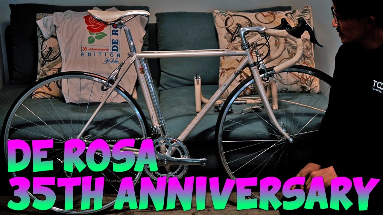 【 De Rosa 35th Anniversary ロードバイク買い取りました】レア車体のデローザ35周年記念モデルをマツナガさんが3分で紹介