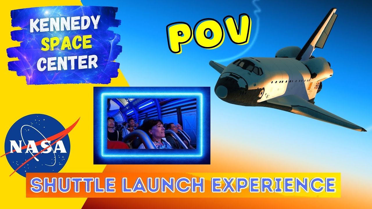 POV Shuttle Launch Ride - Kennedy Space Center Florida - Space Shuttle Simulator