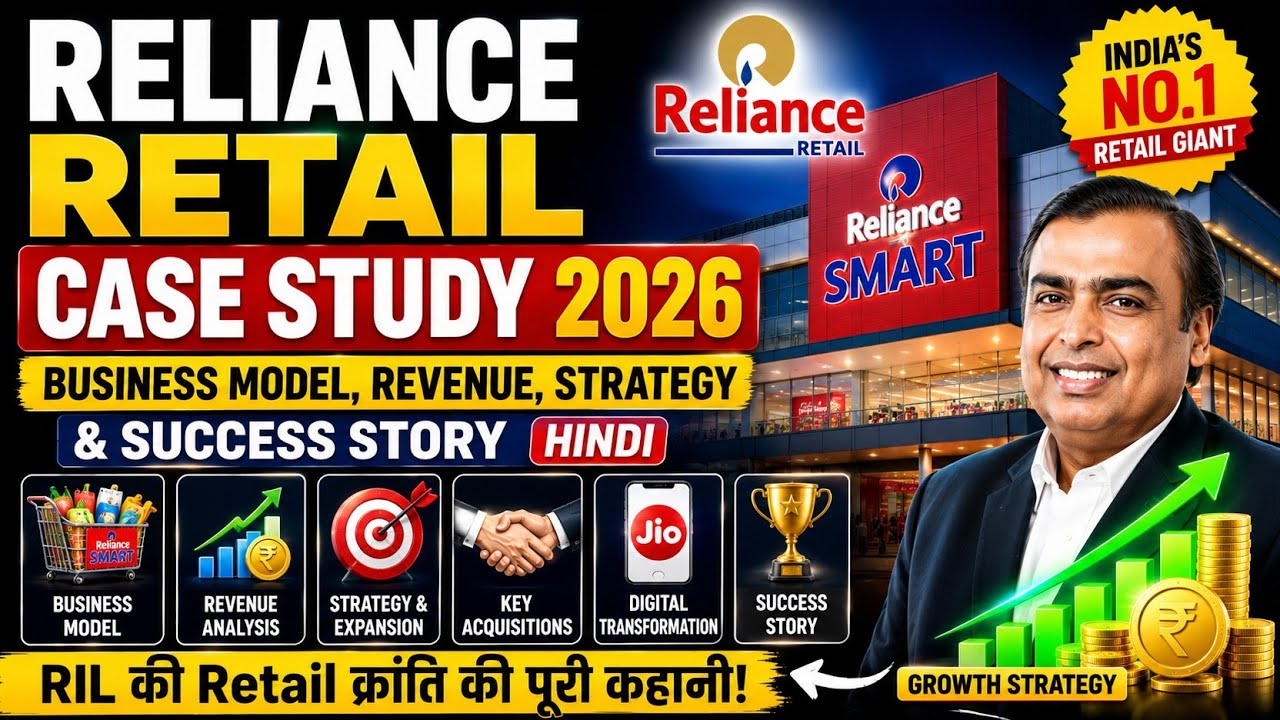 Reliance Retail Case Study 2026 | Business Model, Revenue, Strategy & Success Story Hindi