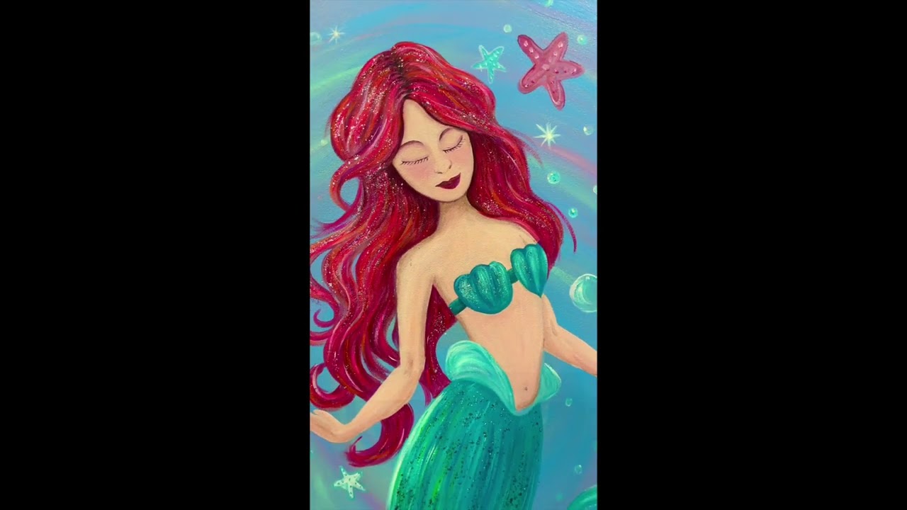 Rob Surette's MERMAID Painting for a School