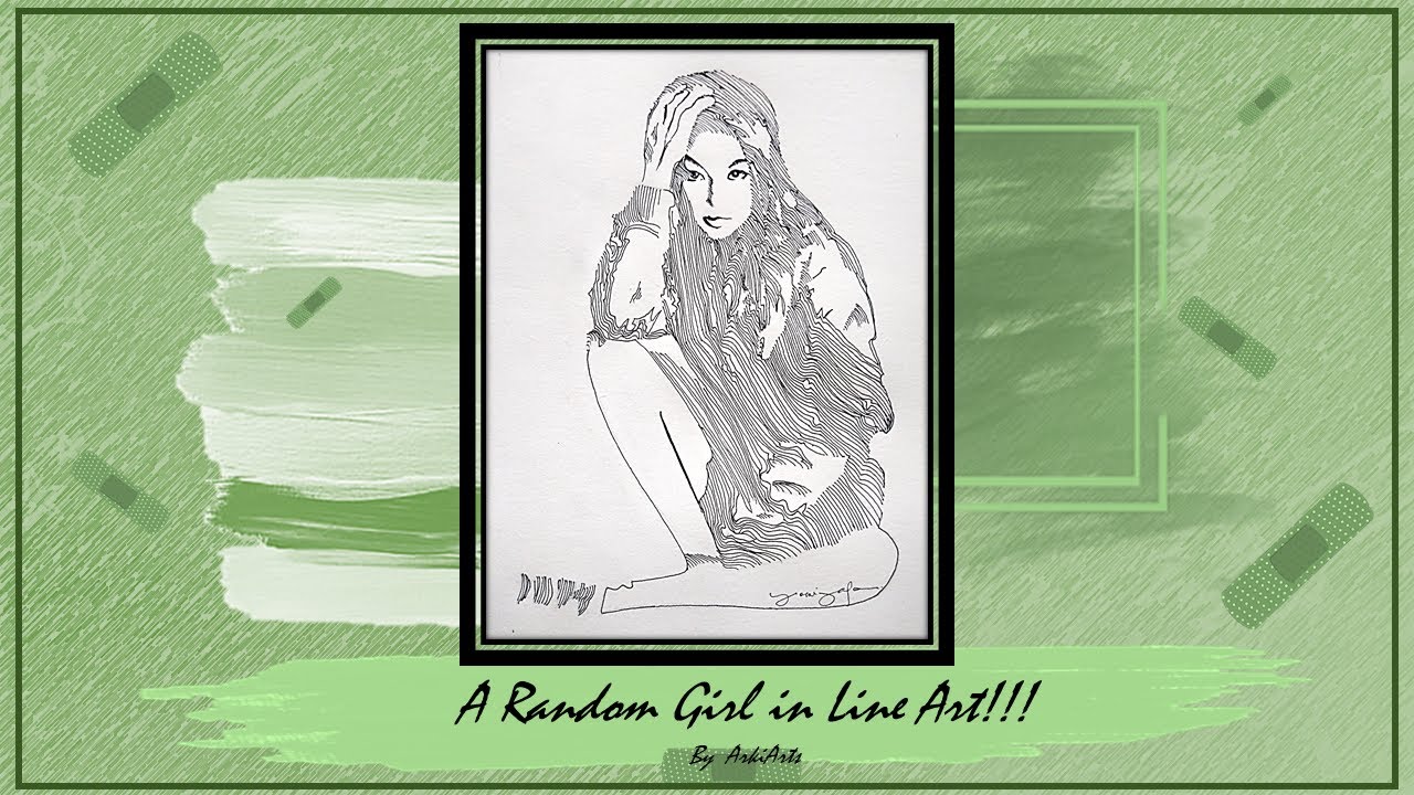 How to Draw Line Art using G-tech || Just a Random Girl | ArkiArts
