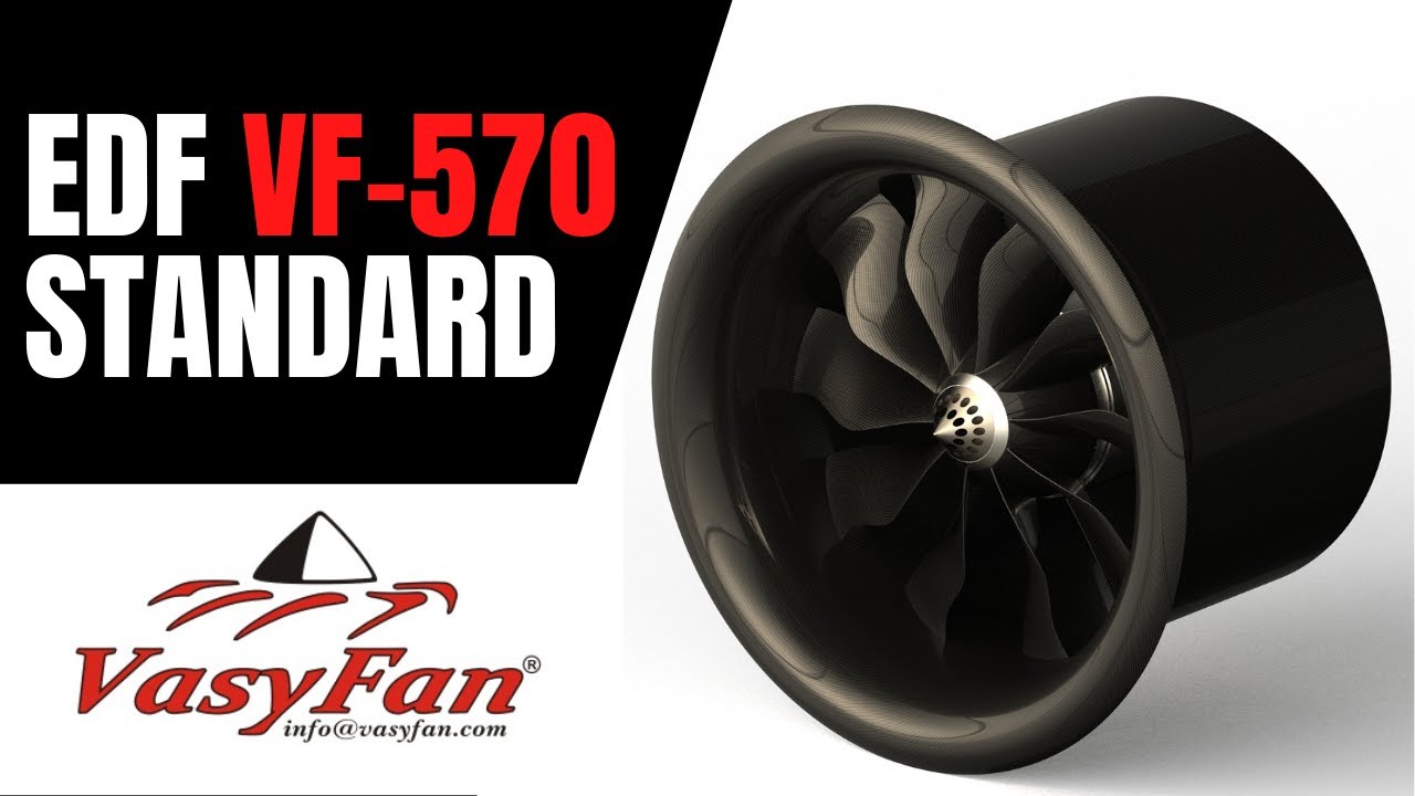 VF-570, 1421 Newtons monstrous thrust #vasyfan #edf #turbines