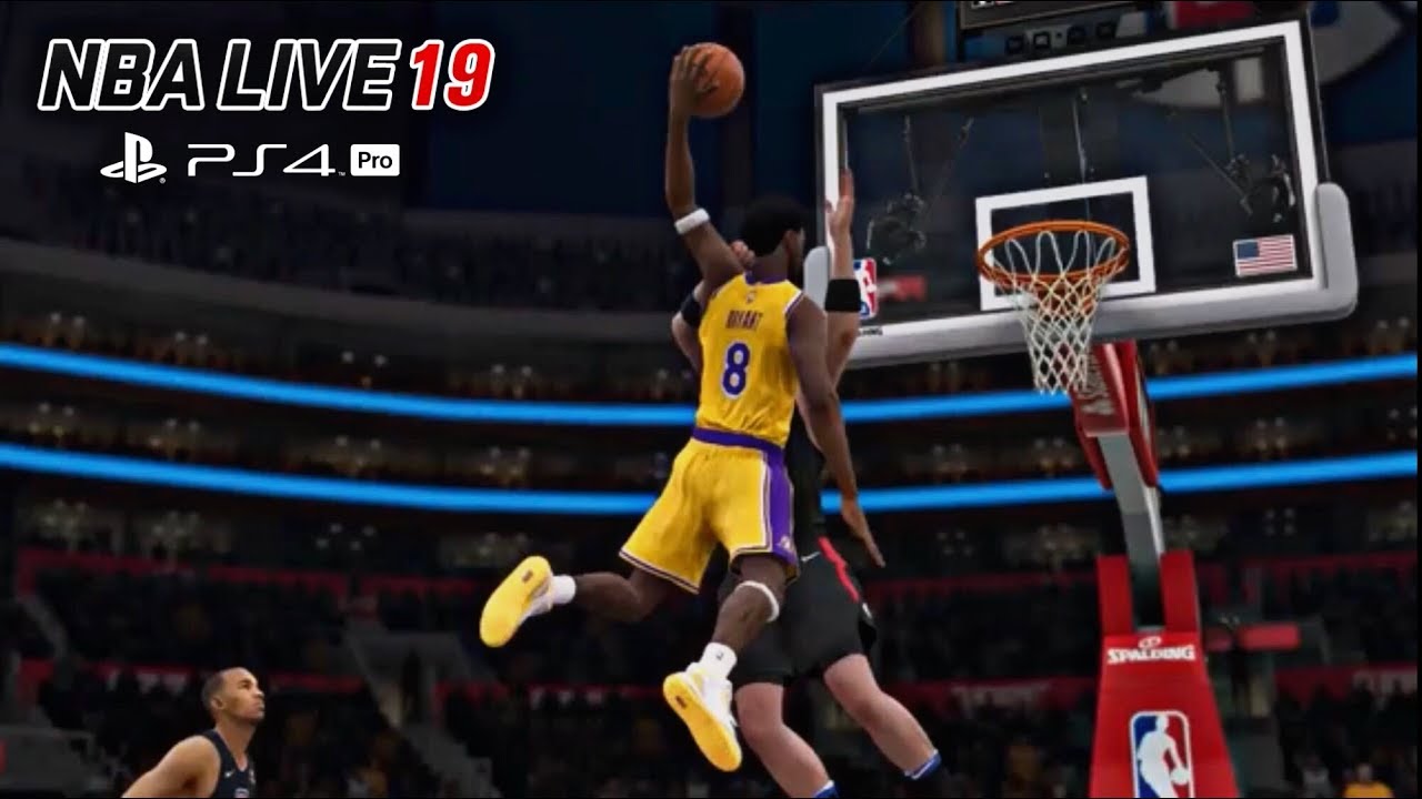 NBA LIVE 19 (KOBE) Lakers vs Clippers Gameplay PS4 Pro!!!