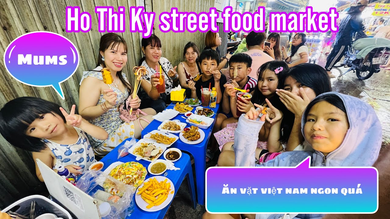 Ghé thăm Bác 5 và ăn vặt ngon chợ Hồ Thị Kỷ ngày mưa ế vắng khách | Du lịch Việt Nam
