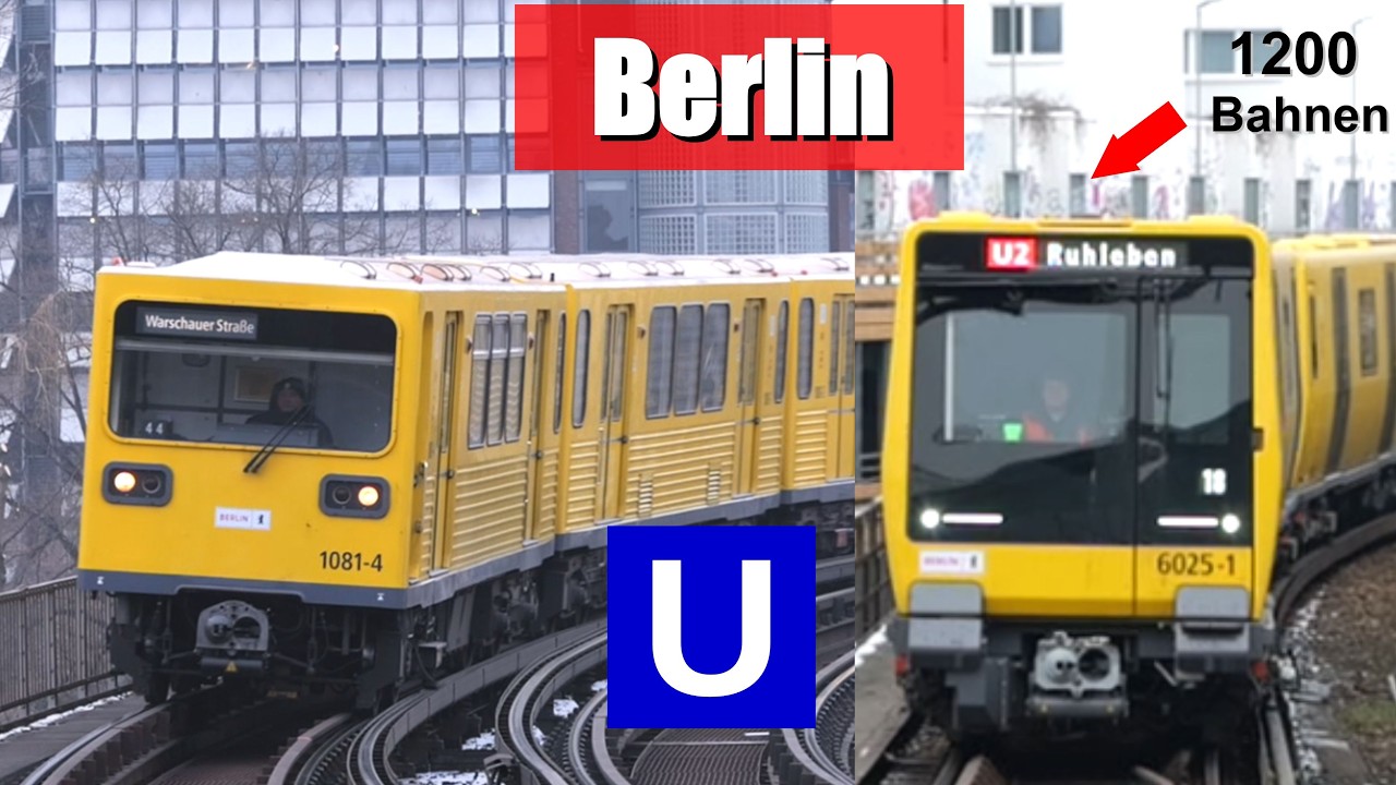 Die SPANNENDEN Fahrzeuge der Berliner U-Bahn