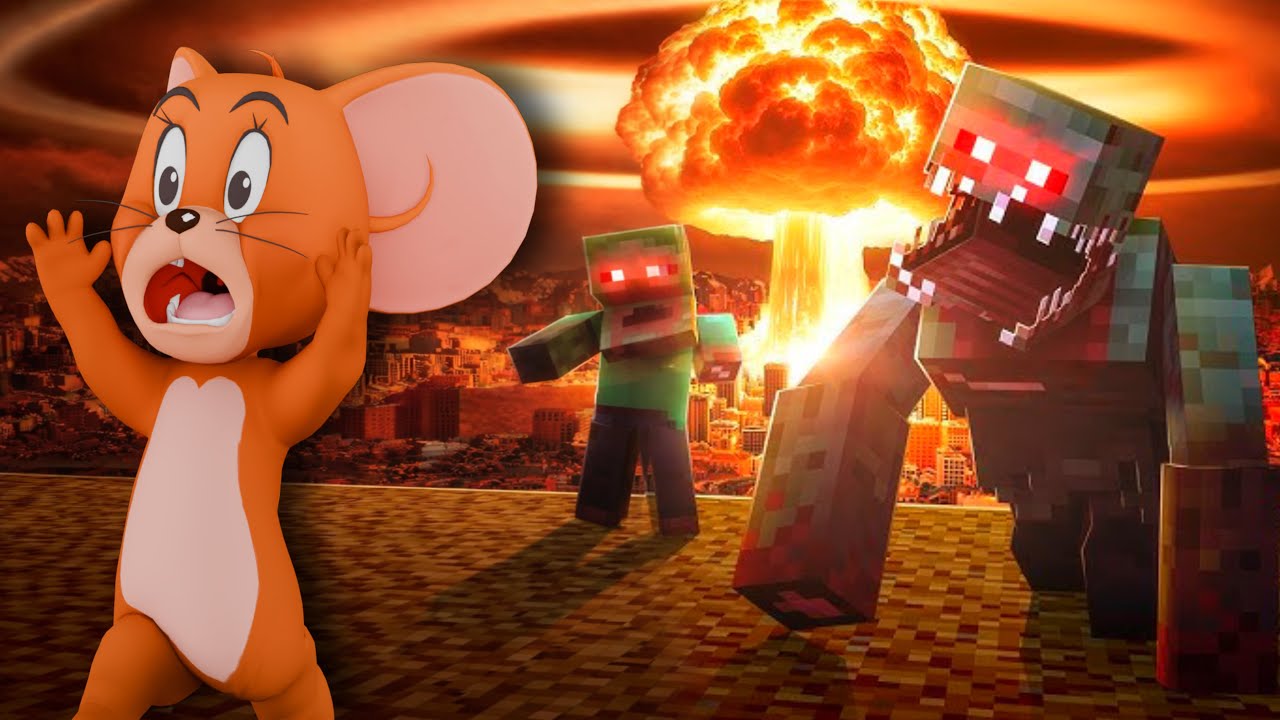 Jerry Plays : Zombie Apocalypse Minecraft Horror Mod - tom and jerry