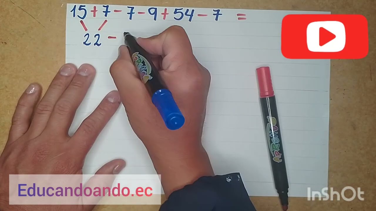 Operaciones combinadas con sumas y restas.