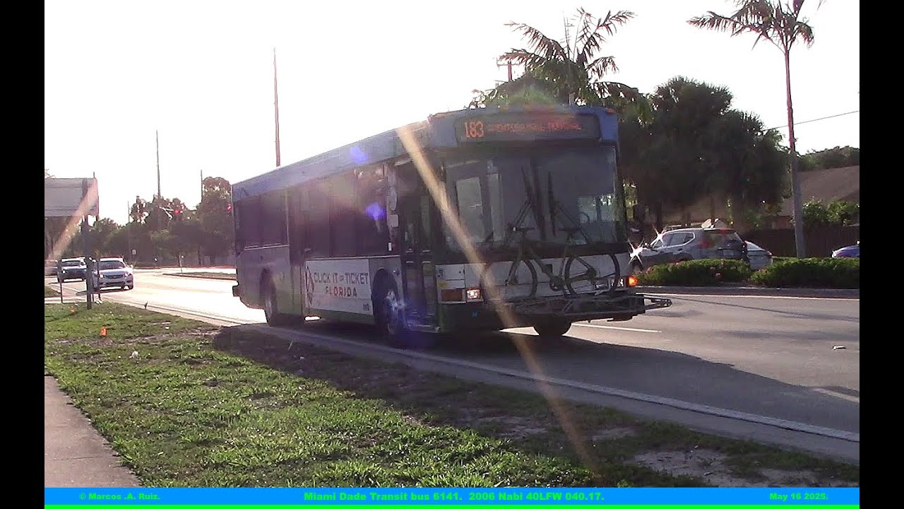 South Florida bus action 2025 Miami Dade Transit .